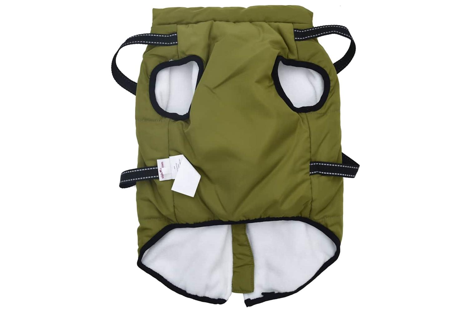 Dog Coat With Harness Waterproof Reflective Army Green 5xl-5