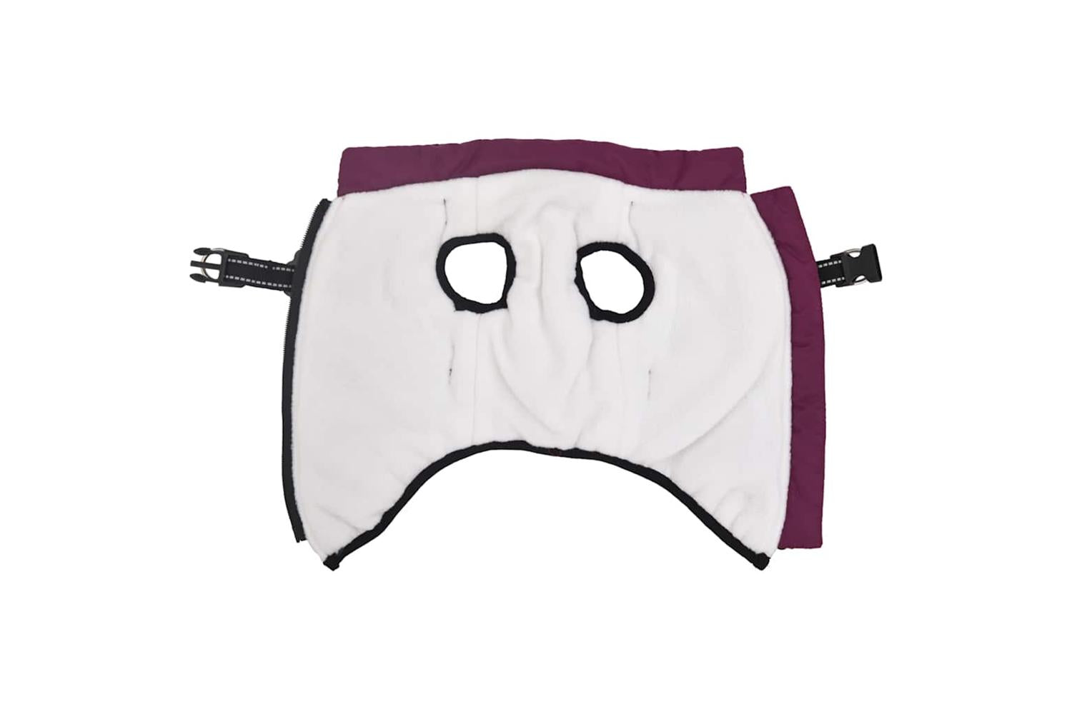 Dog Coat With Harness Waterproof Reflective Purple S-3