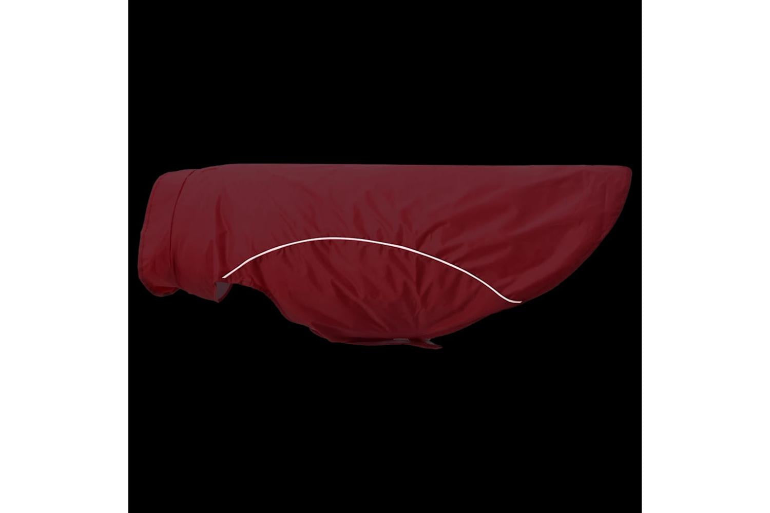 Dog Raincoat With Reflective Strips Polyester Red 3xl-7