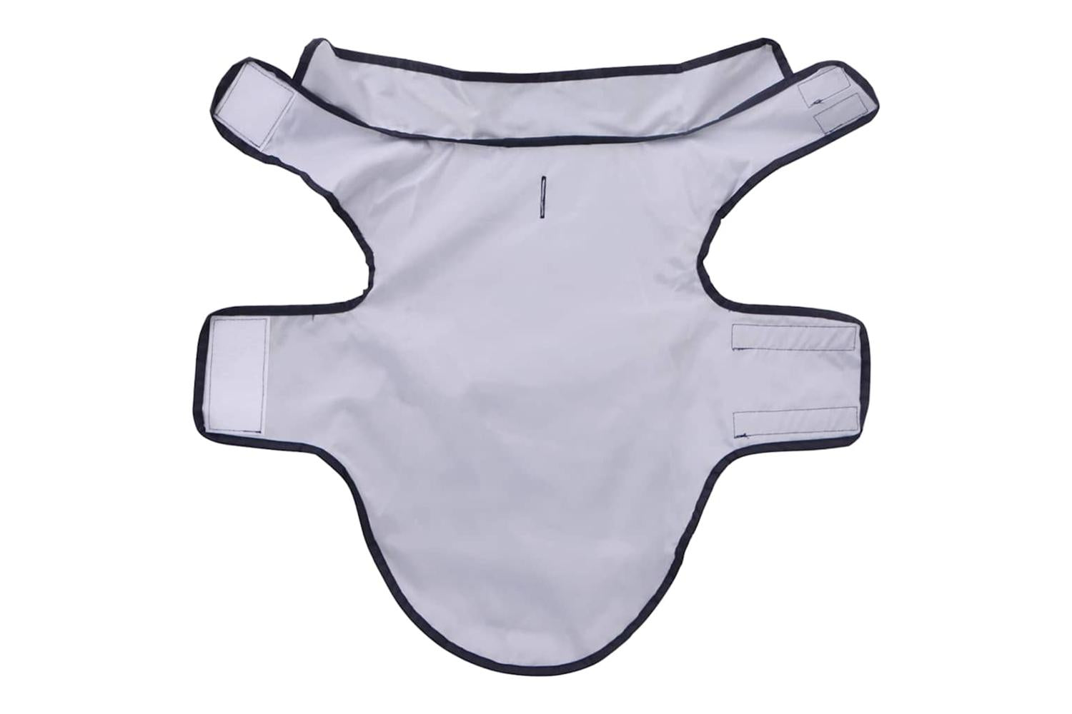 Dog Raincoat With Reflective Strips Polyester Navy Blue S-5