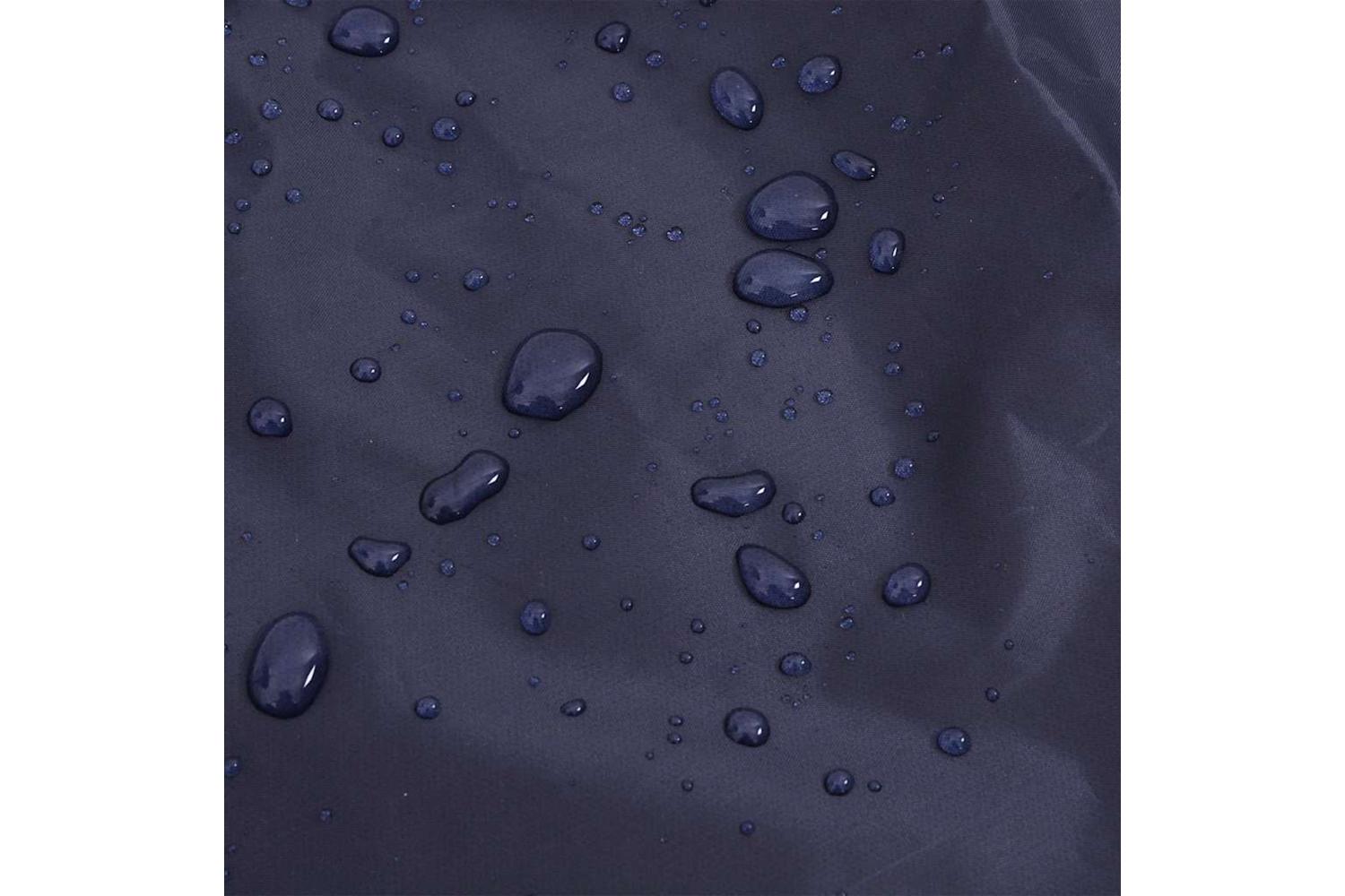 Dog Raincoat With Reflective Strips Polyester Navy Blue 2xl-9