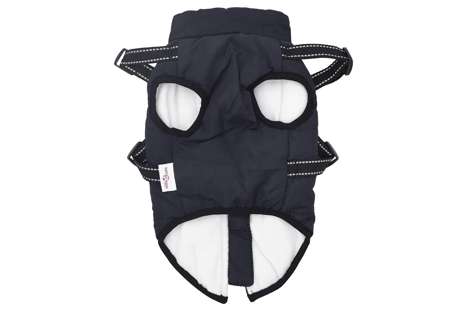 Dog Coat With Harness Waterproof Reflective Navy Blue S-5
