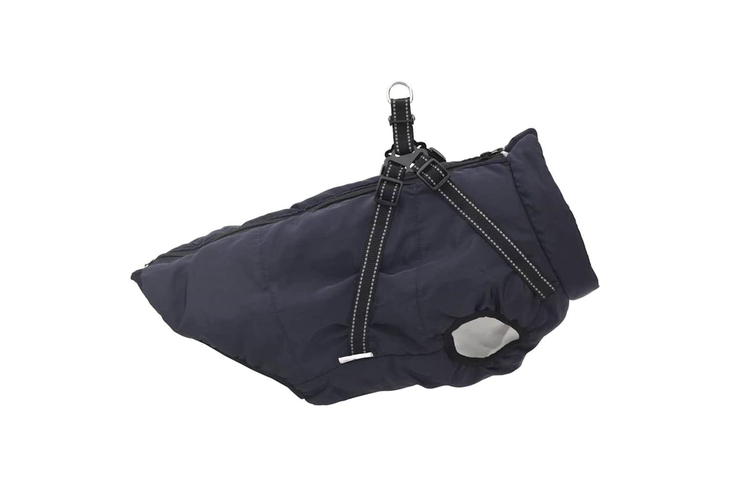 Dog Coat With Harness Waterproof Reflective Navy Blue 3xl-4