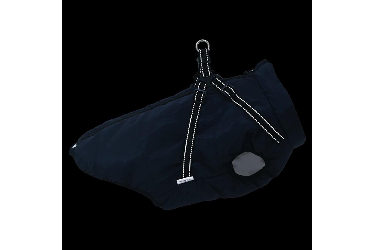 Dog Coat With Harness Waterproof Reflective Navy Blue 3xl-6