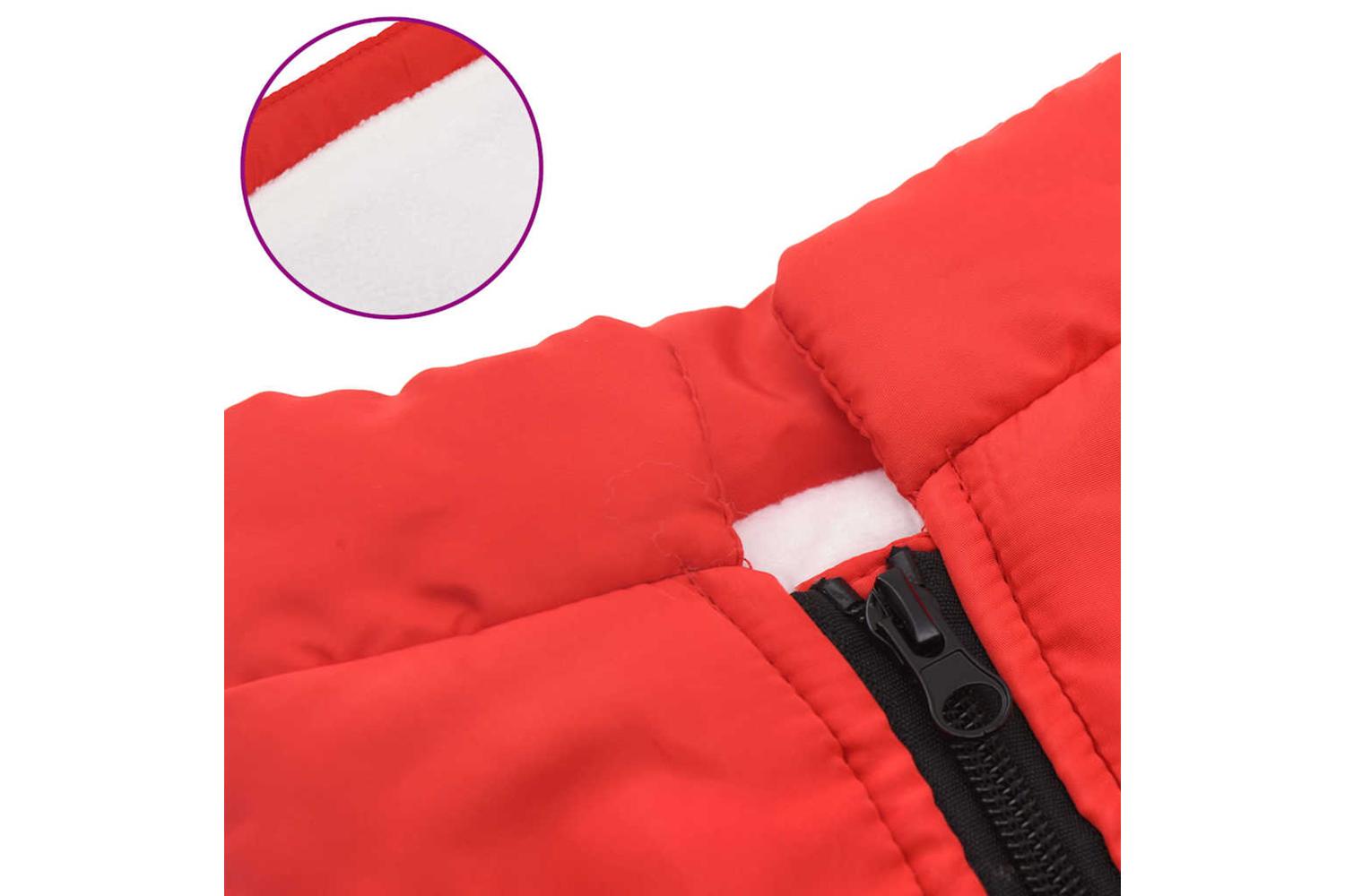 Dog Coat With Harness Waterproof Reflective Red 2xl-7