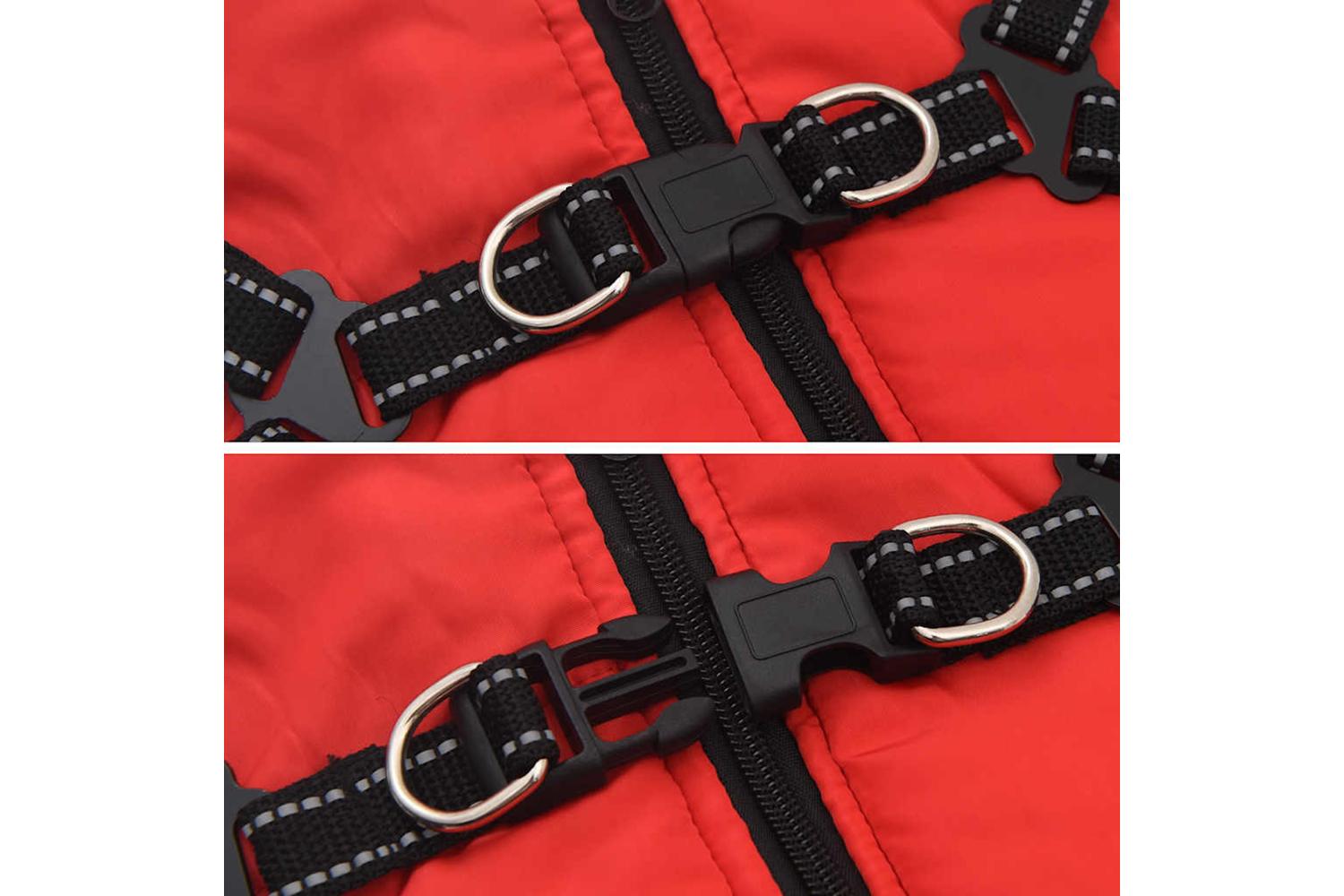 Dog Coat With Harness Waterproof Reflective Red 2xl-9