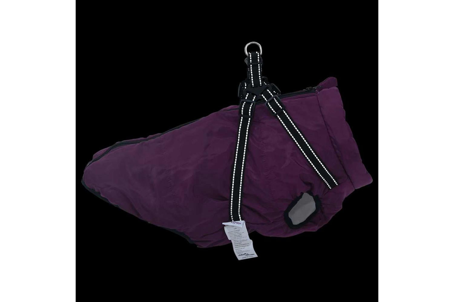 Dog Coat With Harness Waterproof Reflective Purple 4xl-6