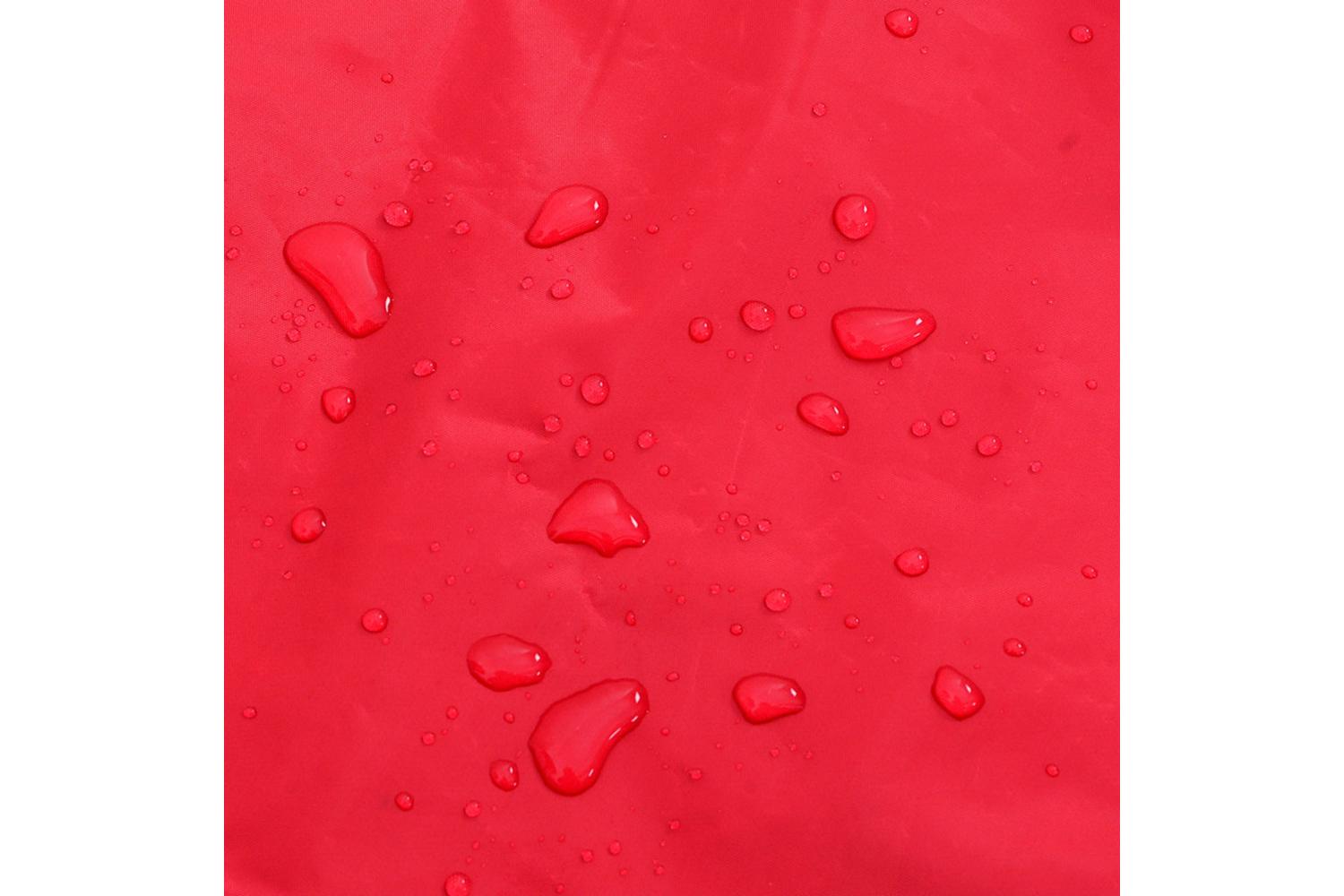 Dog Raincoat With Reflective Strips Polyester Red M-9