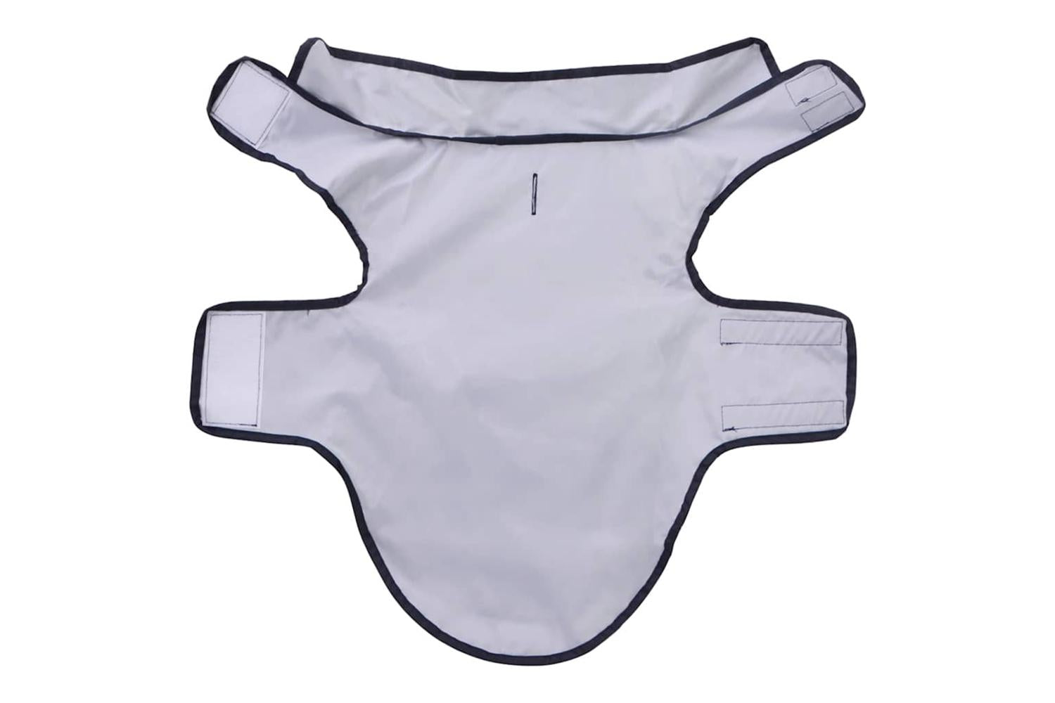 Dog Raincoat With Reflective Strips Polyester Navy Blue Xs-5