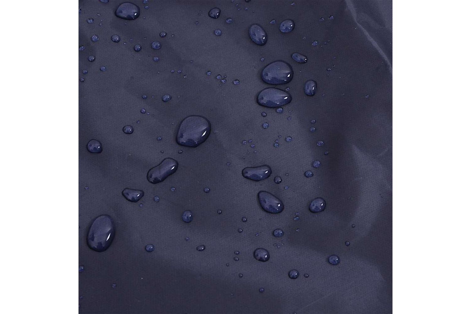 Dog Raincoat With Reflective Strips Polyester Navy Blue 4xl-9