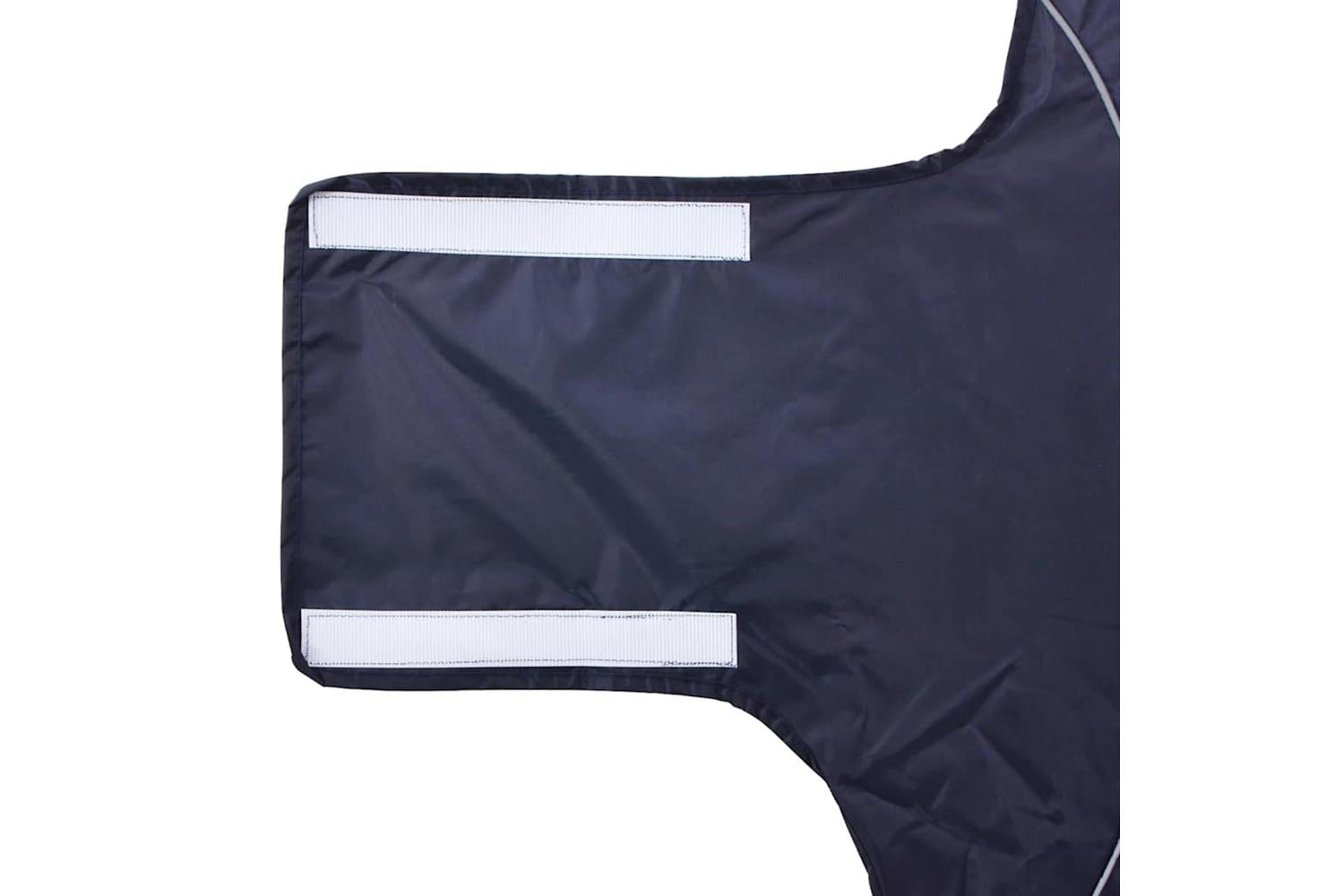 Dog Raincoat With Reflective Strips Polyester Navy Blue 4xl-10