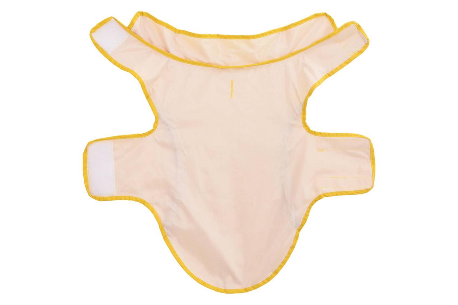 Dog Raincoat With Reflective Strips Polyester Yellow Xs-5