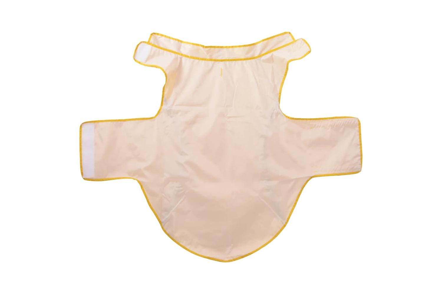 Dog Raincoat With Reflective Strips Polyester Yellow 3xl-5