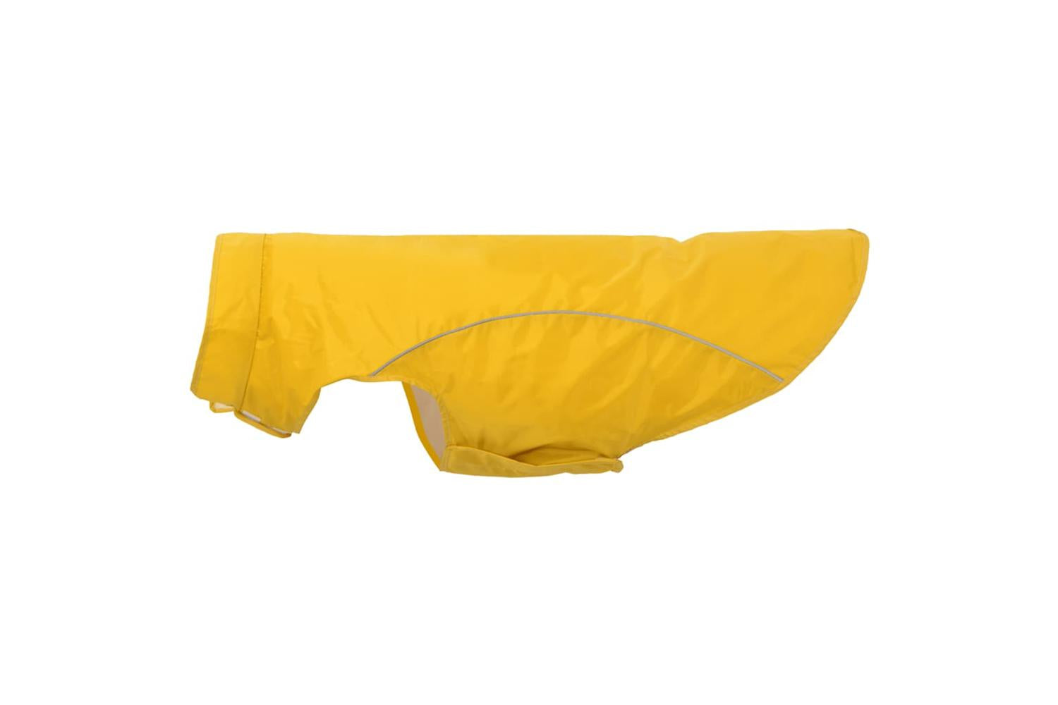 Dog Raincoat With Reflective Strips Polyester Yellow 3xl-6
