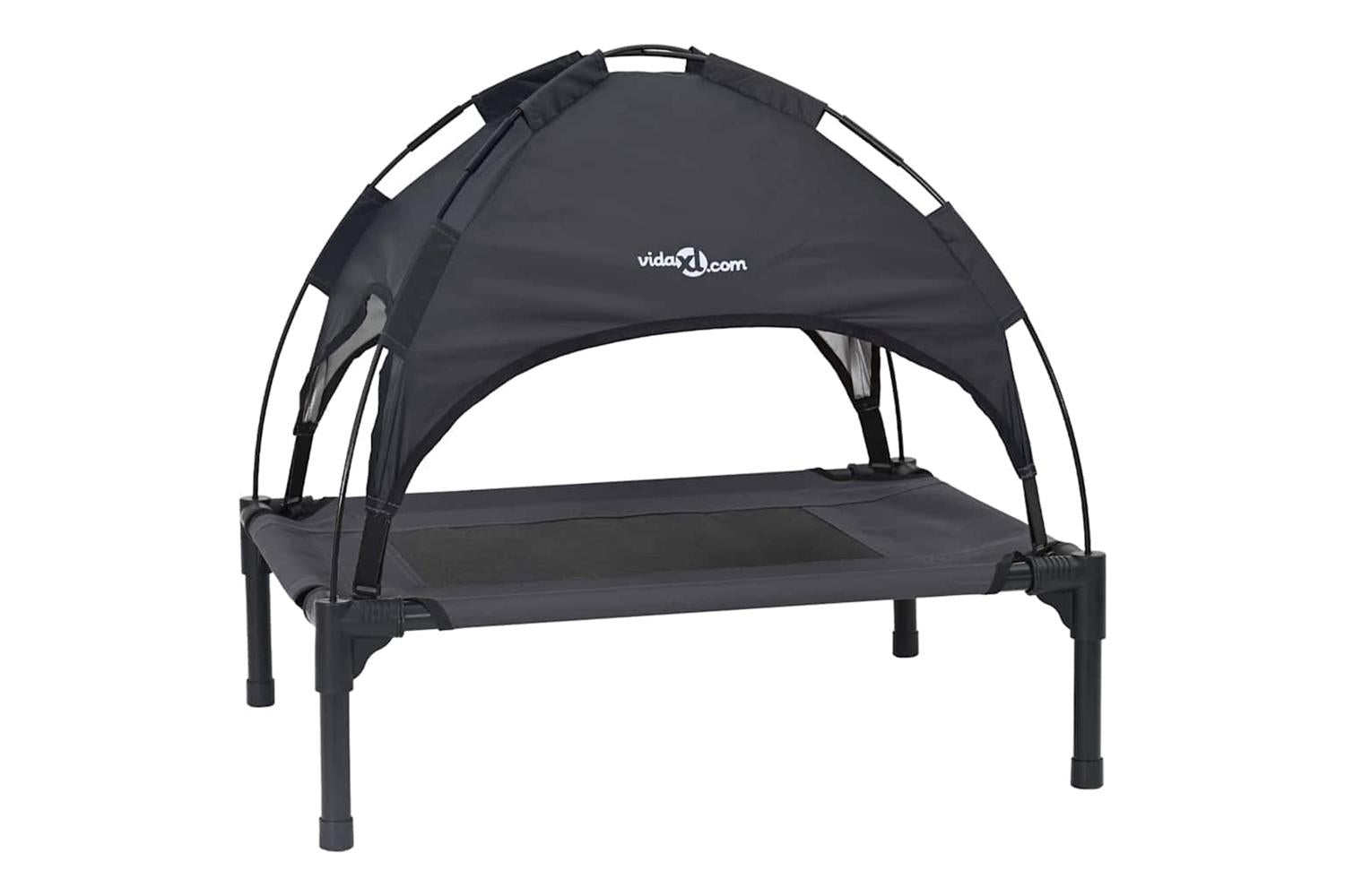 Dog Bed Black M Steel-2