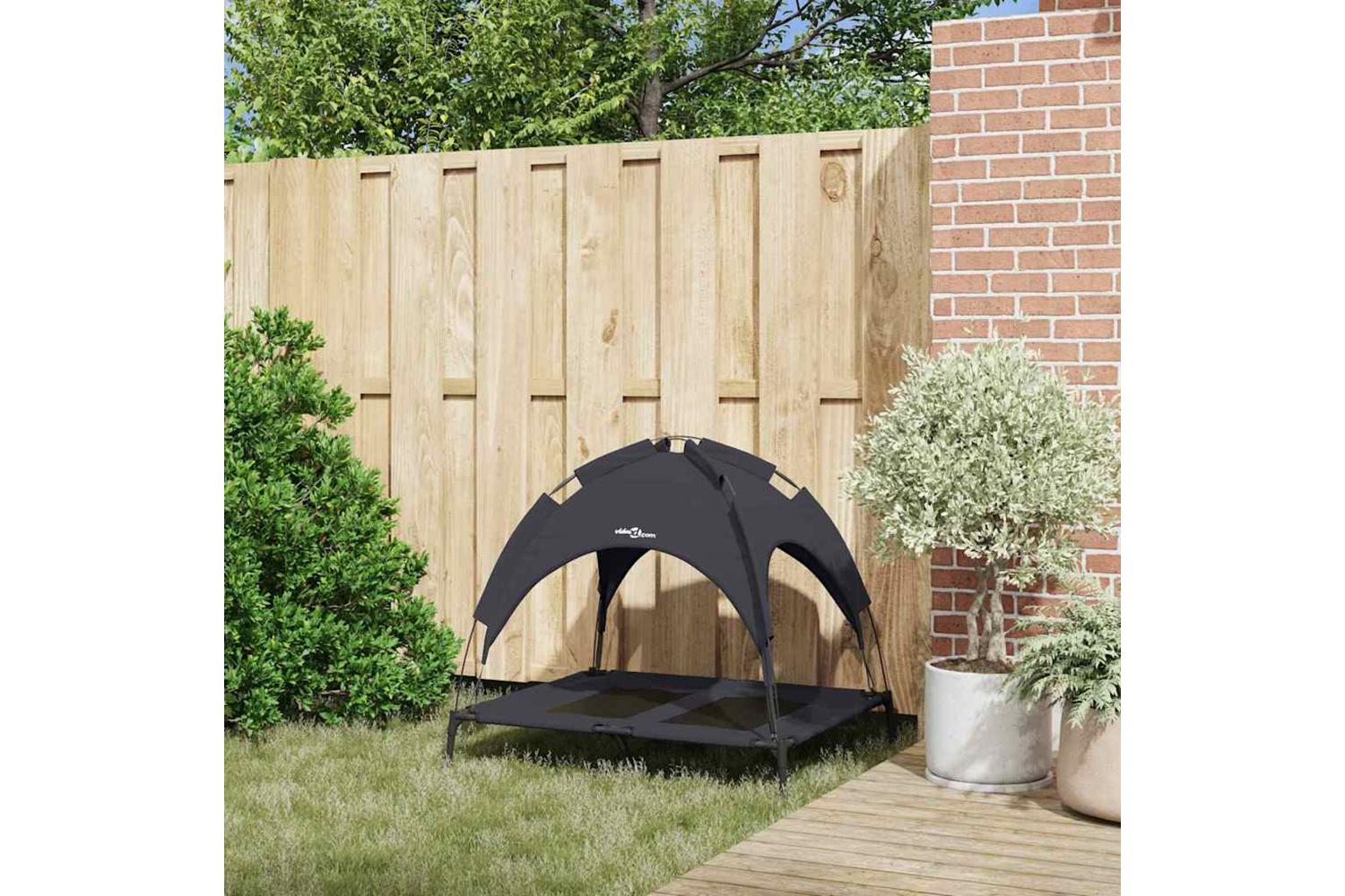 Dog Bed Black L Steel-3