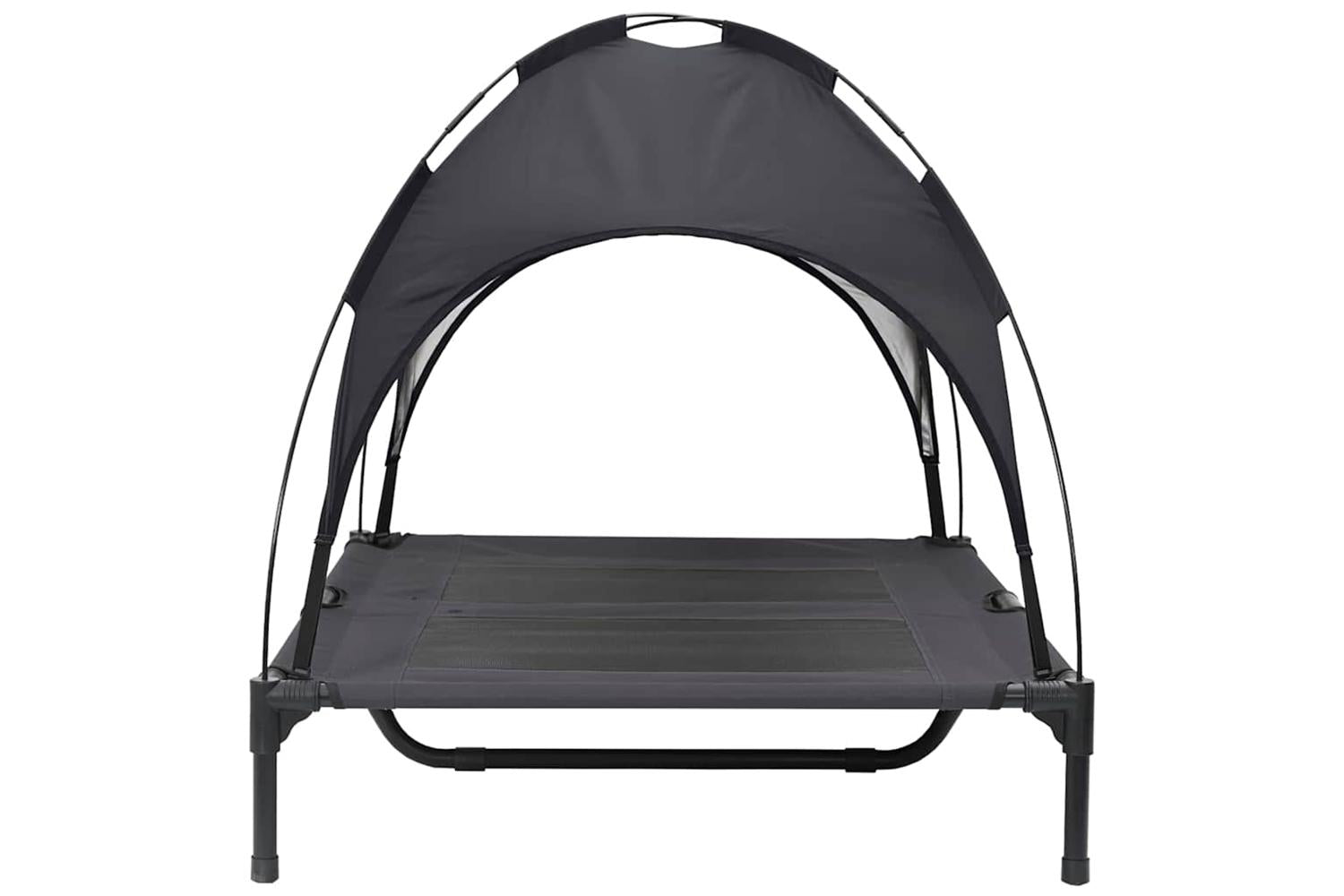 Dog Bed Black L Steel-5