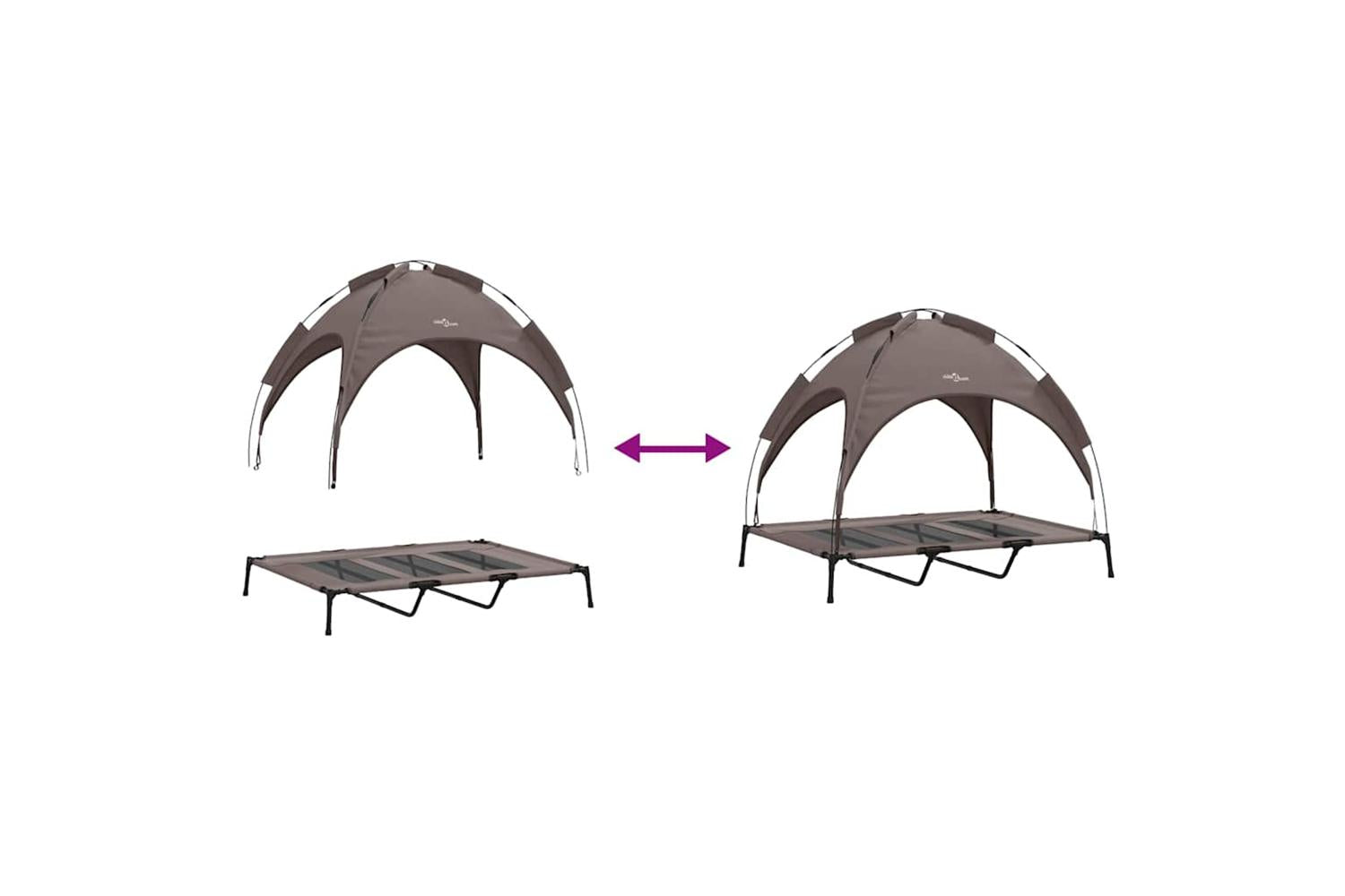 Dog Bed Brown Xl Steel-9