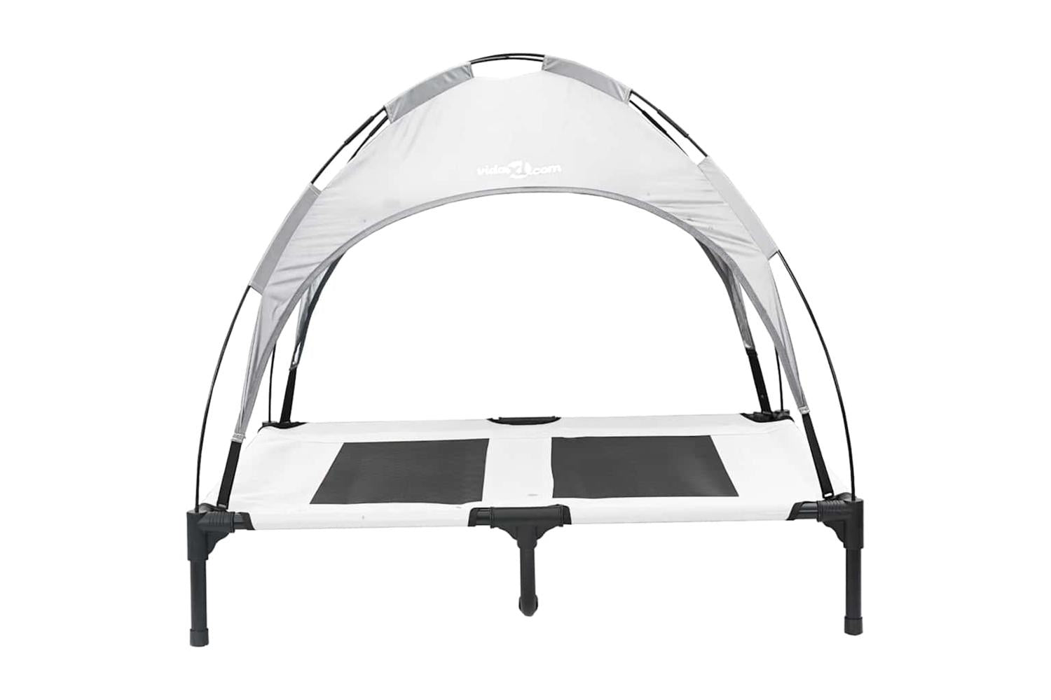 Dog Bed Silver Grey L Steel-4