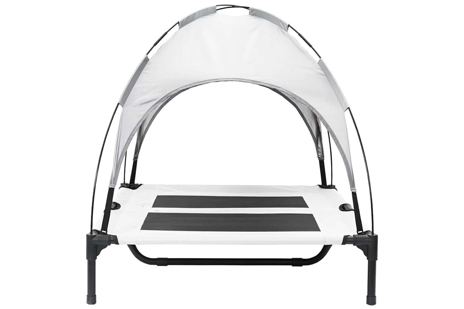 Dog Bed Silver Grey L Steel-5