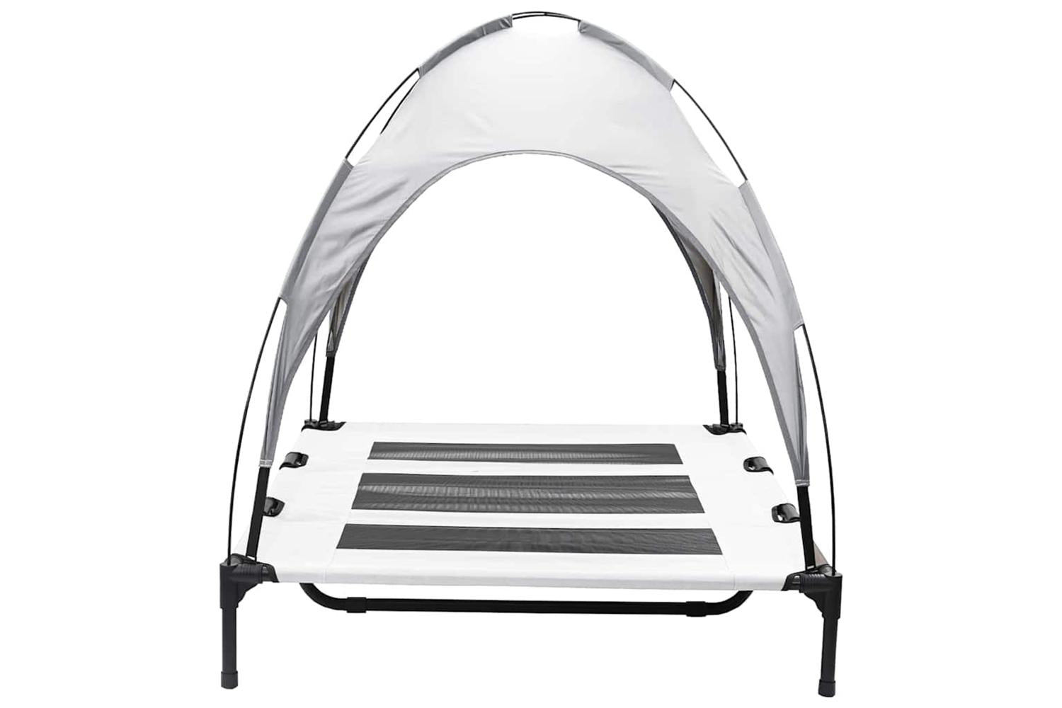 Dog Bed Silver Grey Xl Steel-5