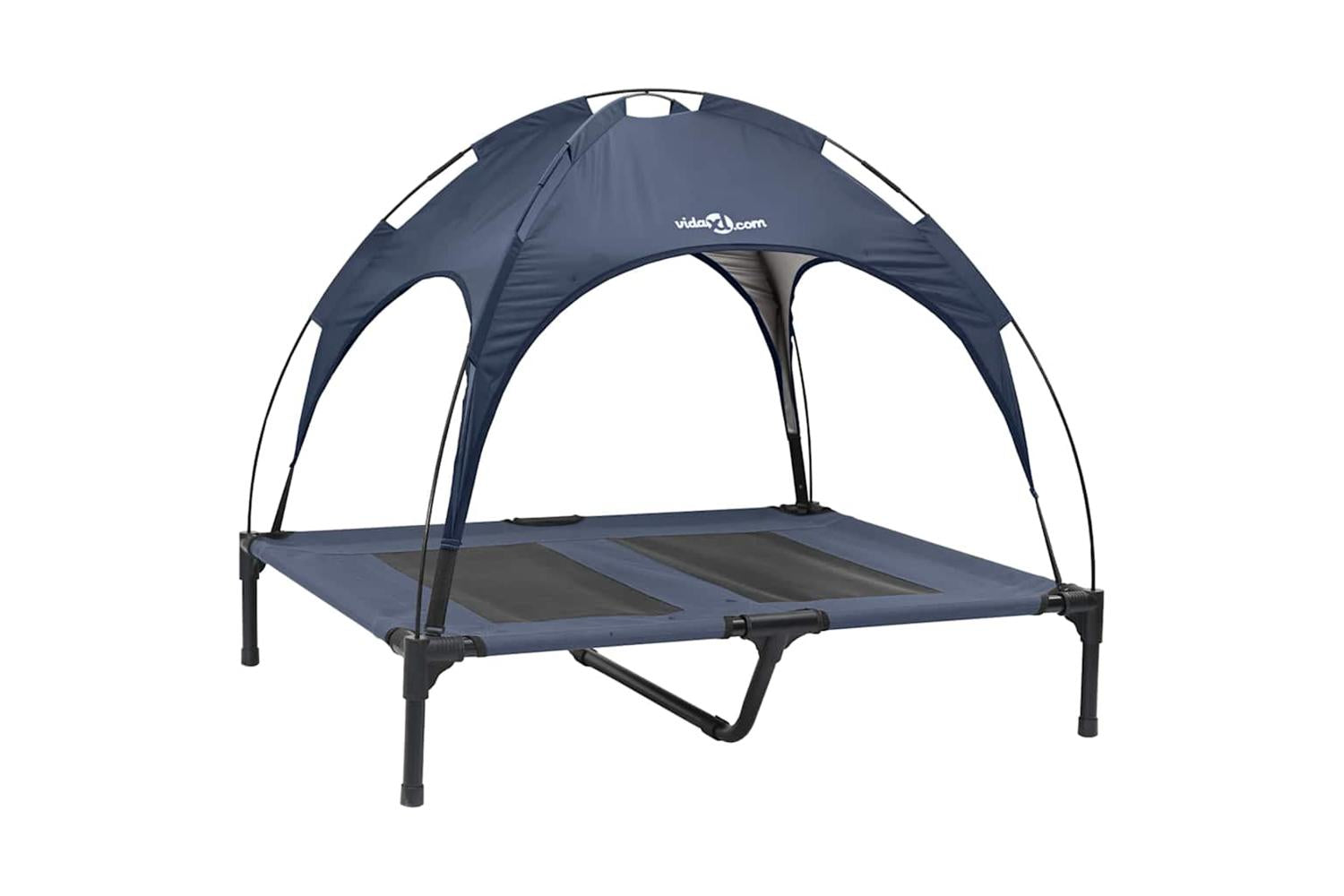 Dog Bed Navy Blue L Steel-2