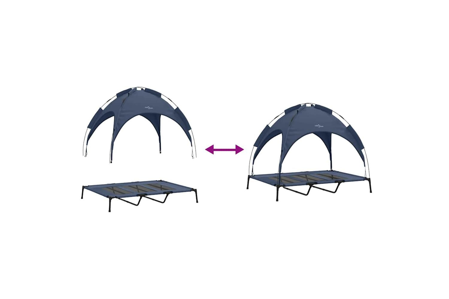 Dog Bed Navy Blue Xl Steel-9