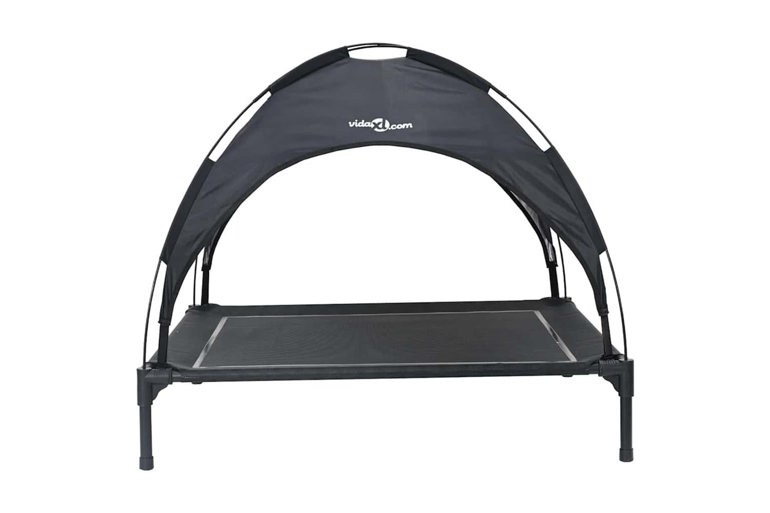 Dog Bed Black L Steel-4