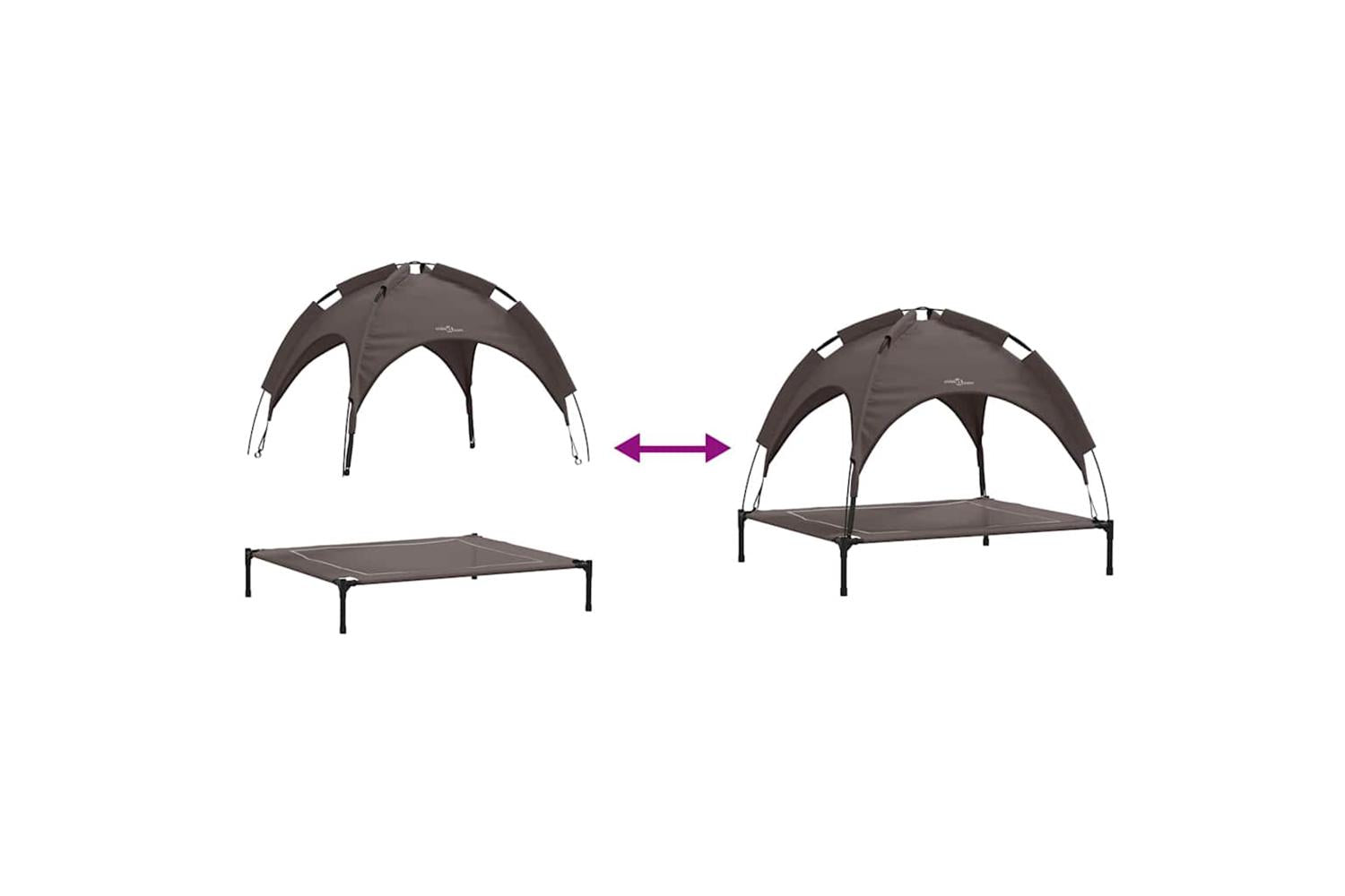 Dog Bed Brown Xl Steel-9