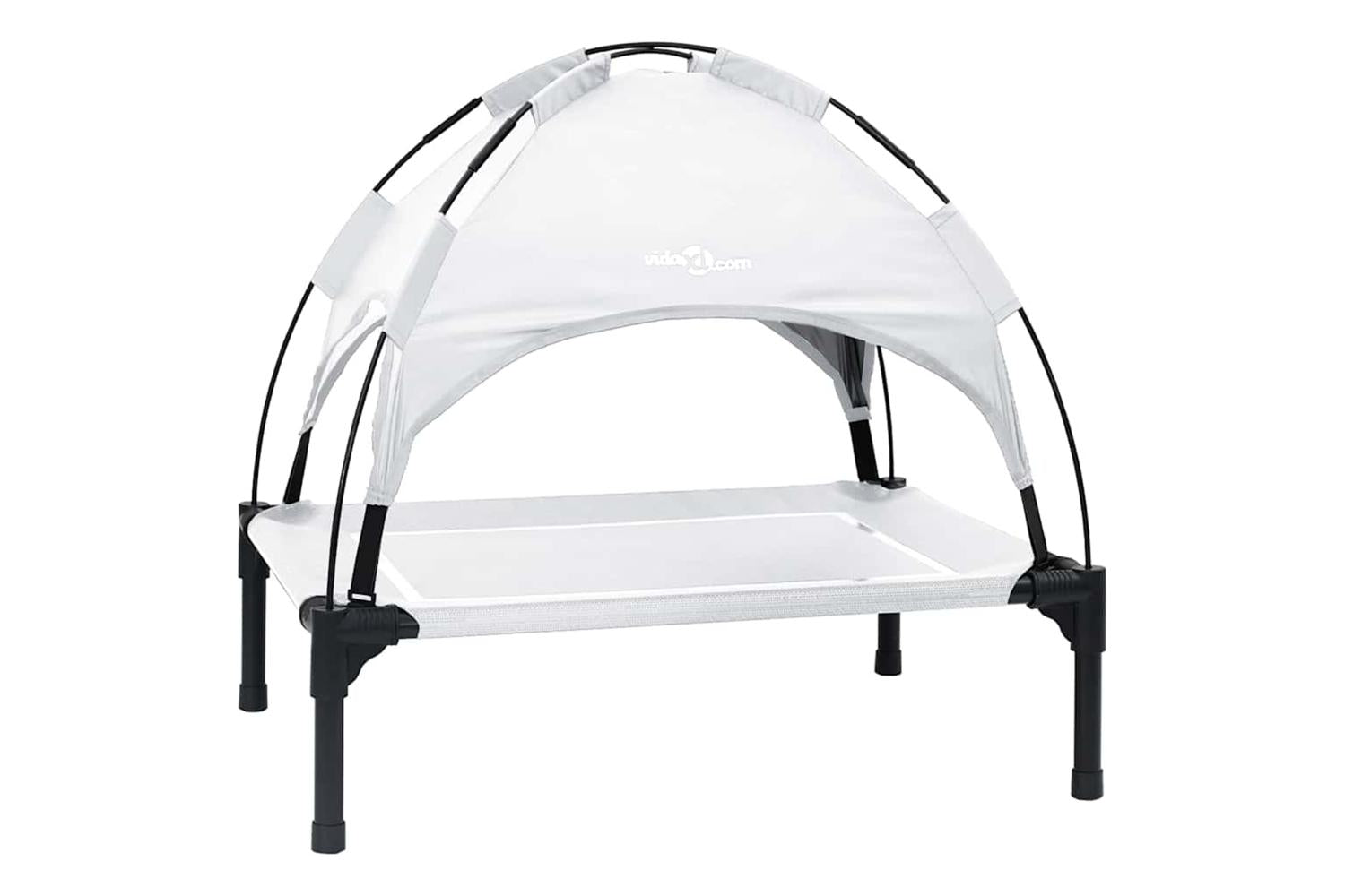 Dog Bed Silver Grey M Steel