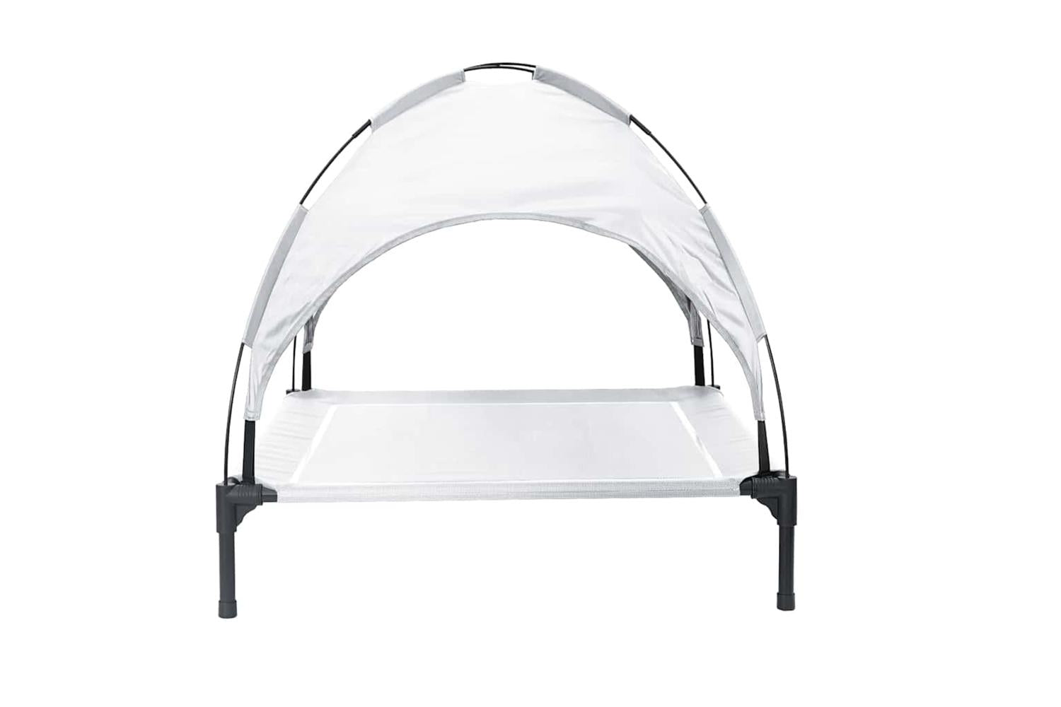 Dog Bed Silver Grey L Steel-5