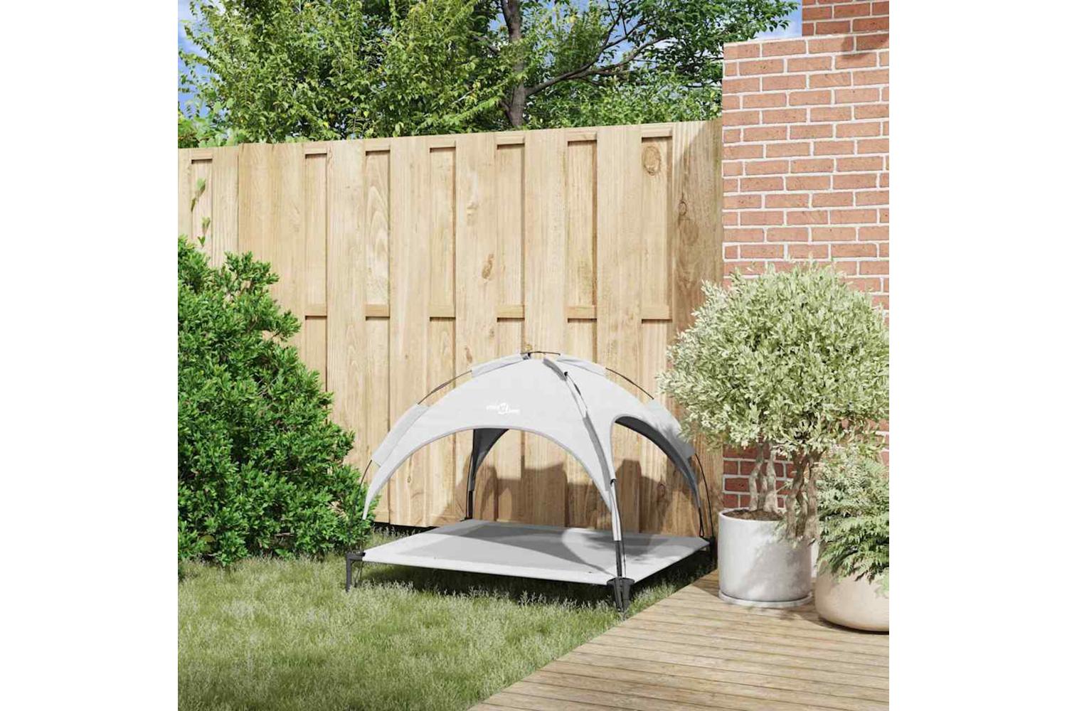 Dog Bed Silver Grey Xl Steel-3