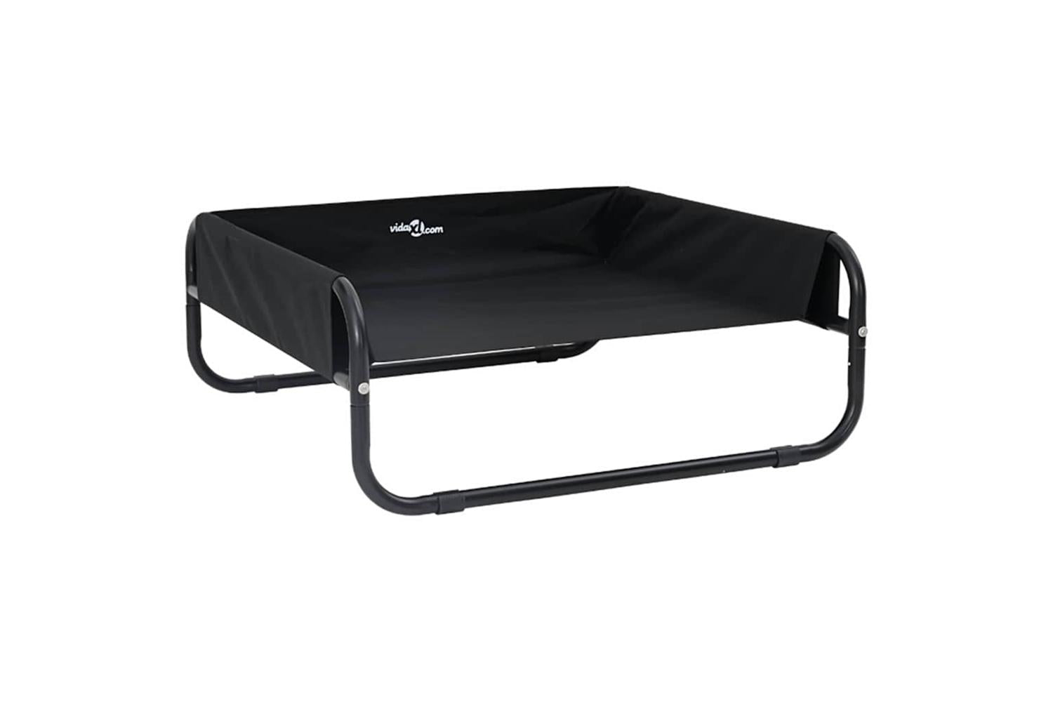 Dog Bed Black Ml Oxford Fabric And Steel-2