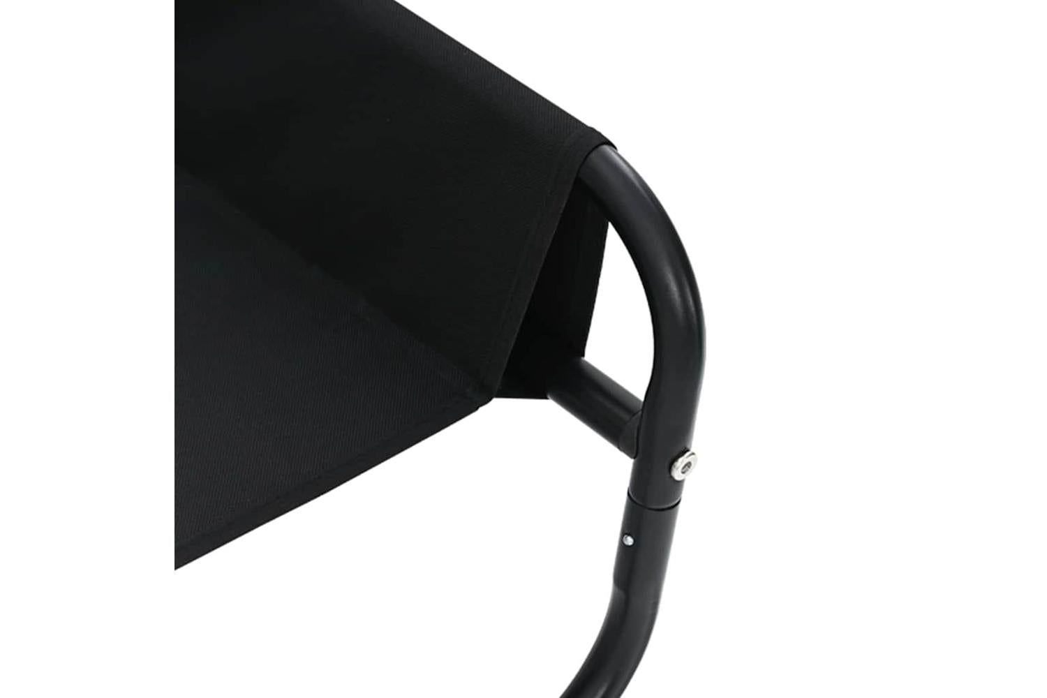 Dog Bed Black Ml Oxford Fabric And Steel-9