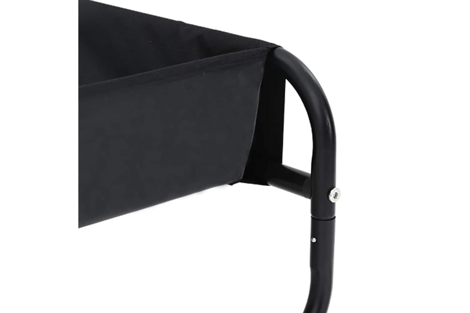 Dog Bed Black Ml Oxford Fabric And Steel-10