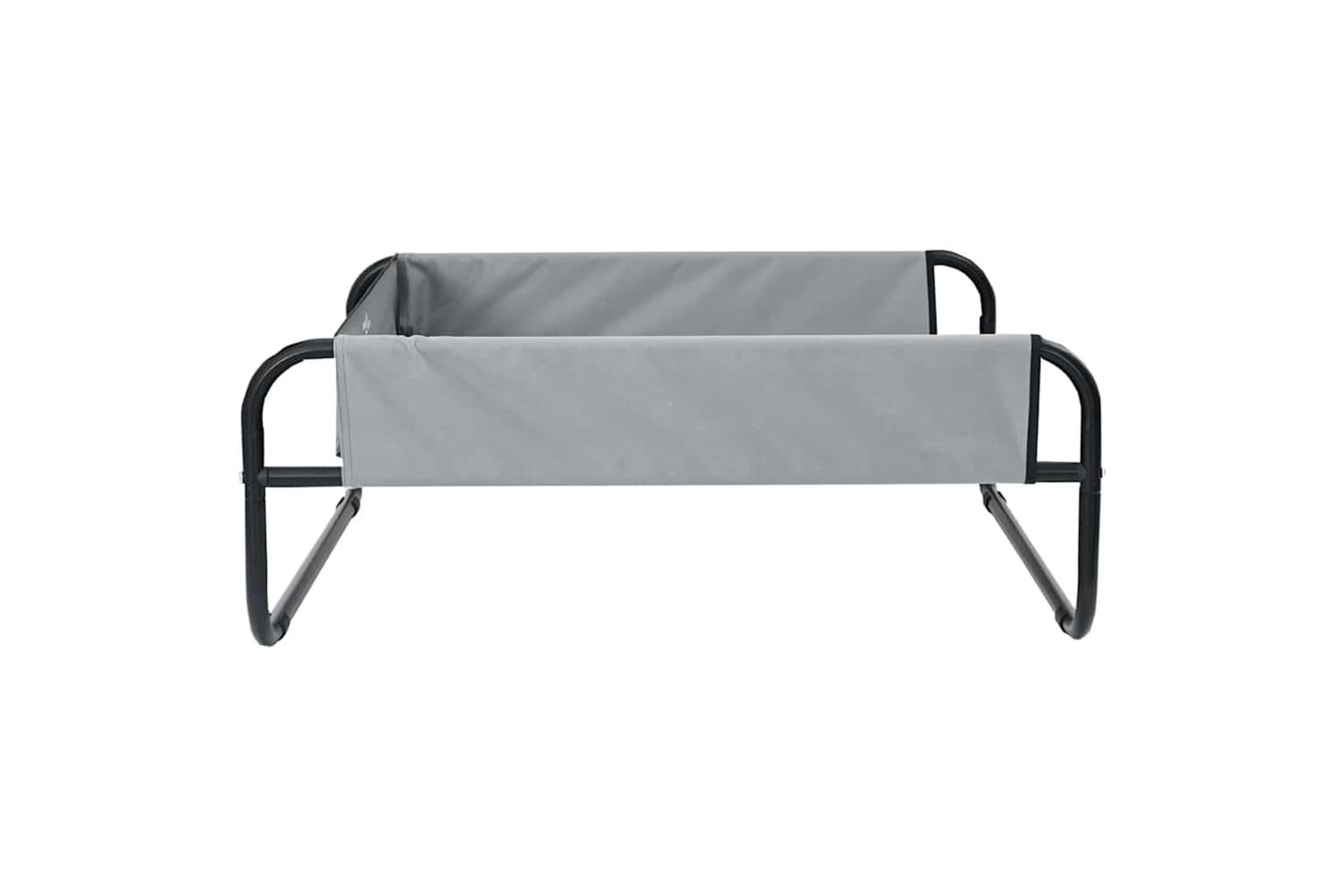 Dog Bed Light Grey S Oxford Fabric And Steel-5