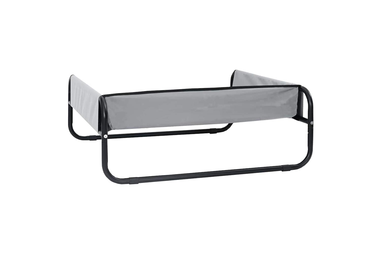 Dog Bed Light Grey S Oxford Fabric And Steel-6