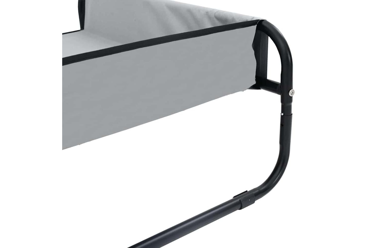 Dog Bed Light Grey S Oxford Fabric And Steel-10
