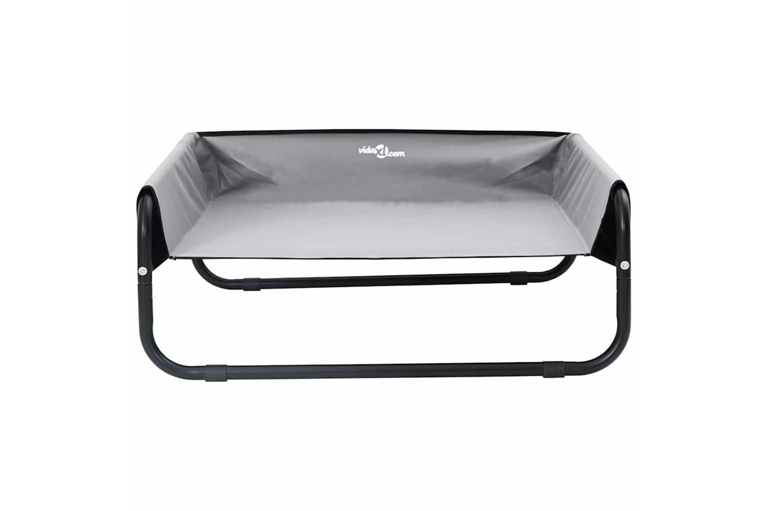Dog Bed Light Grey M Oxford Fabric And Steel-4