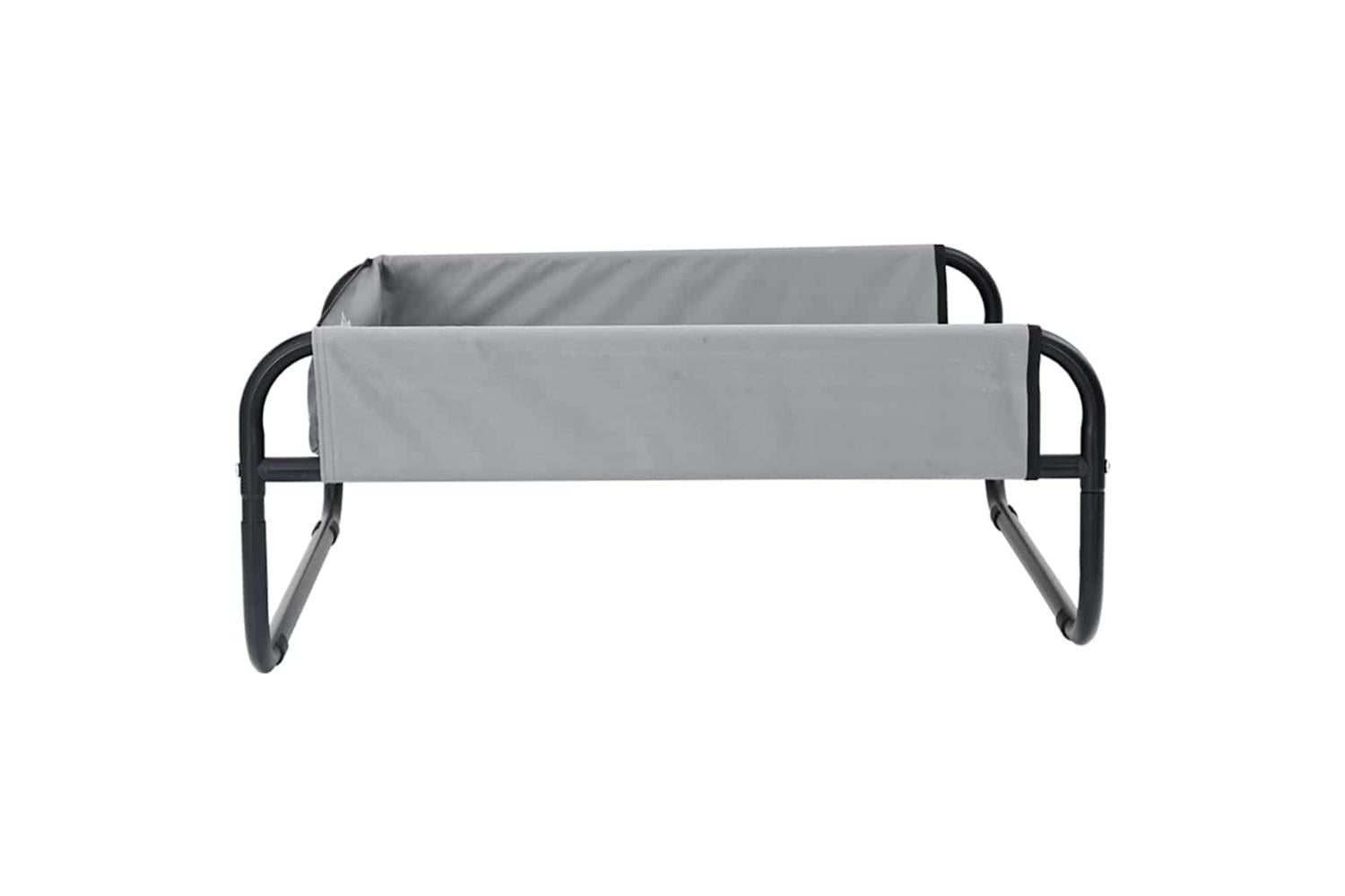 Dog Bed Light Grey M Oxford Fabric And Steel-5