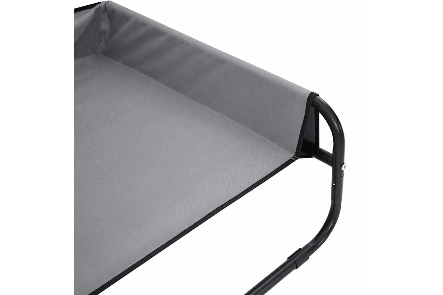 Dog Bed Light Grey M Oxford Fabric And Steel-9
