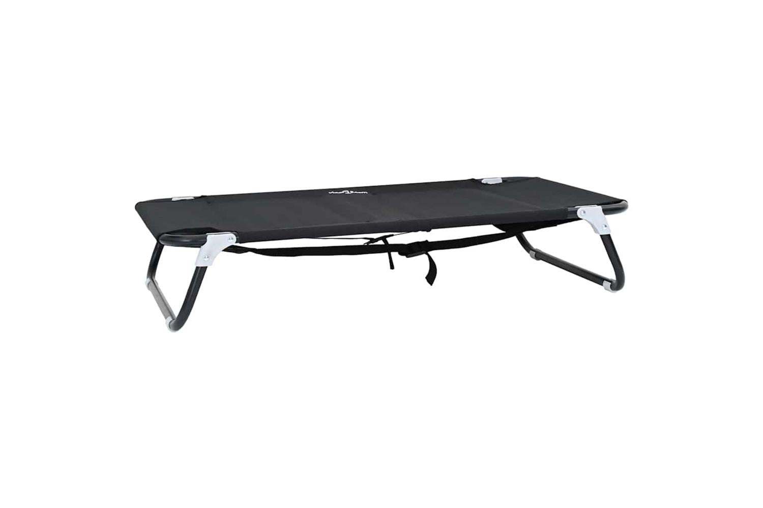 Dog Bed Black Ml Oxford Fabric And Steel-2