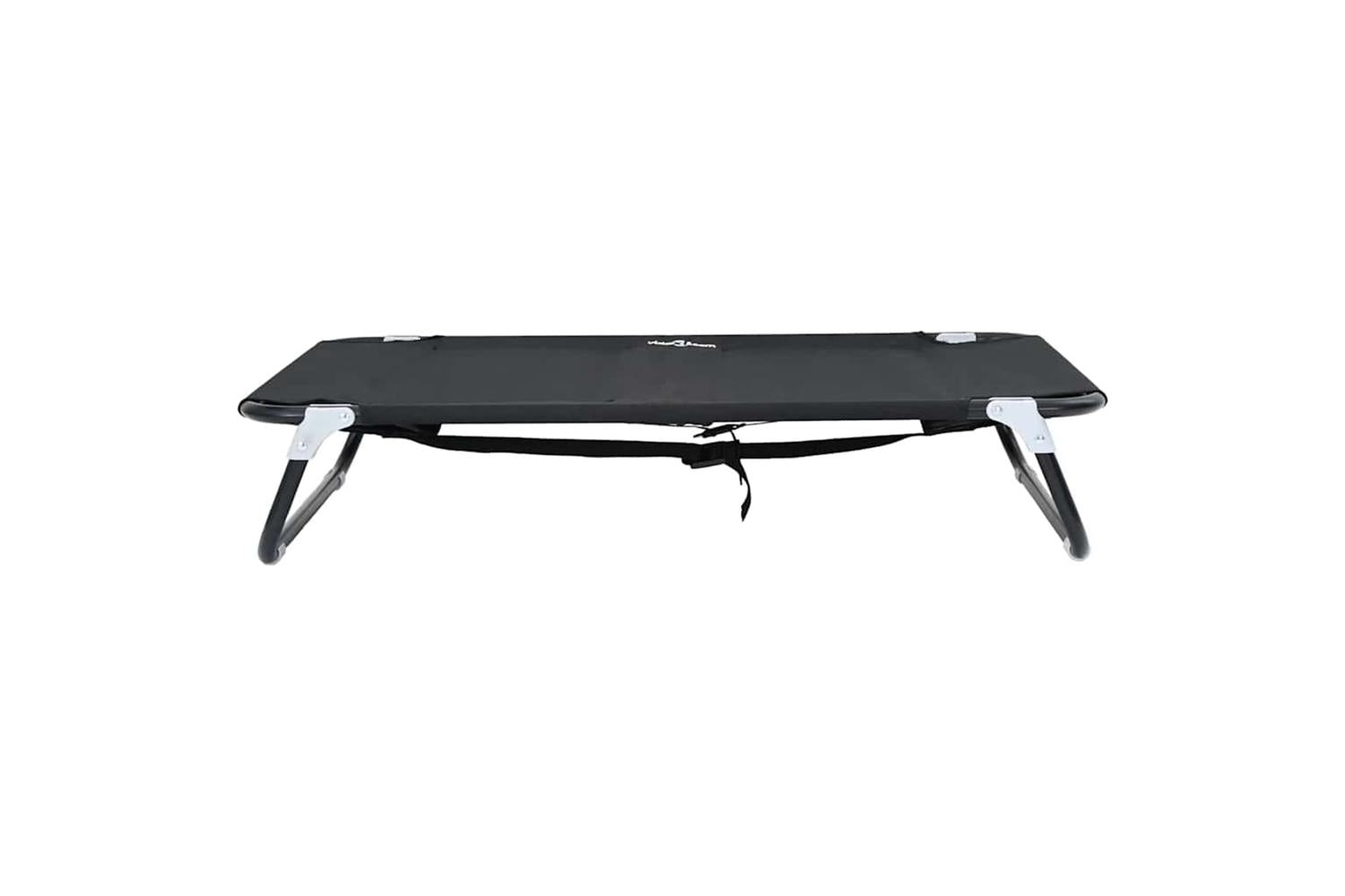 Dog Bed Black Ml Oxford Fabric And Steel-4