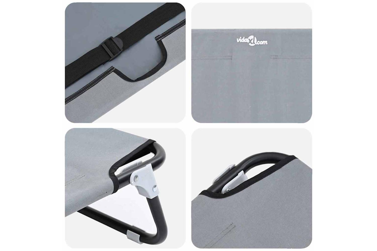 Dog Bed Light Grey 90 X 55 X 18 Cm Oxford Fabric And Steel-7