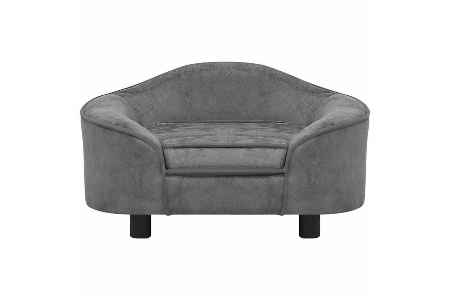 Dog Sofa Grey 67x47x36 Cm Plush-2