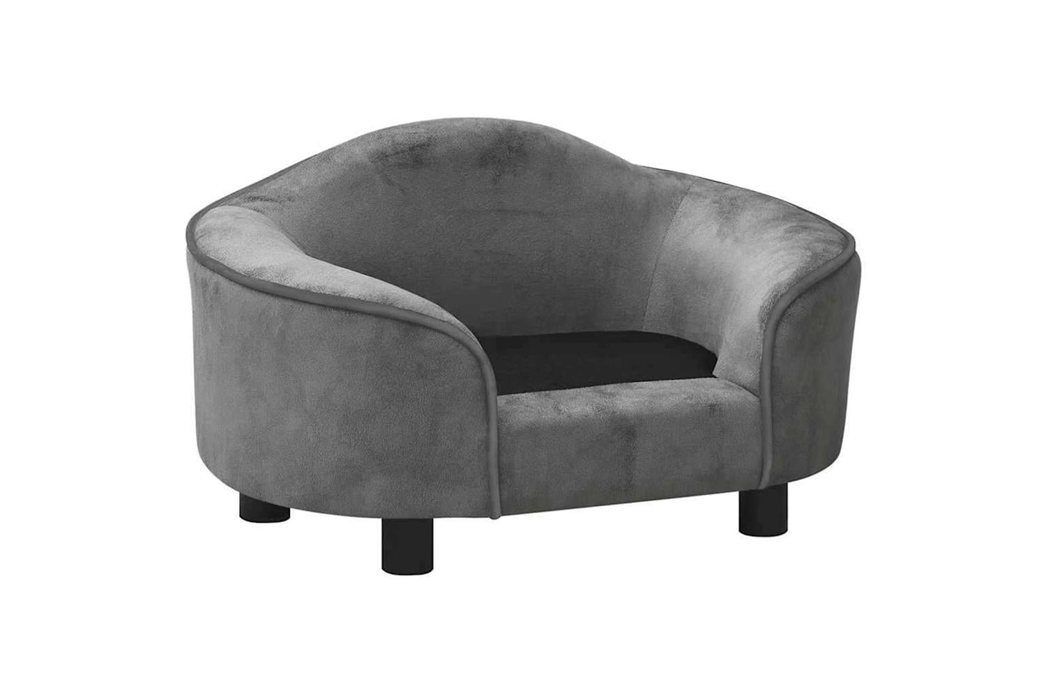 Dog Sofa Grey 67x47x36 Cm Plush-3