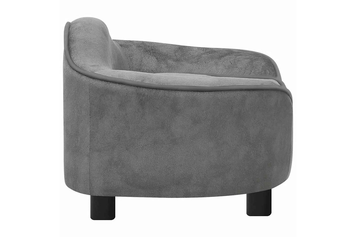 Dog Sofa Grey 67x47x36 Cm Plush-4