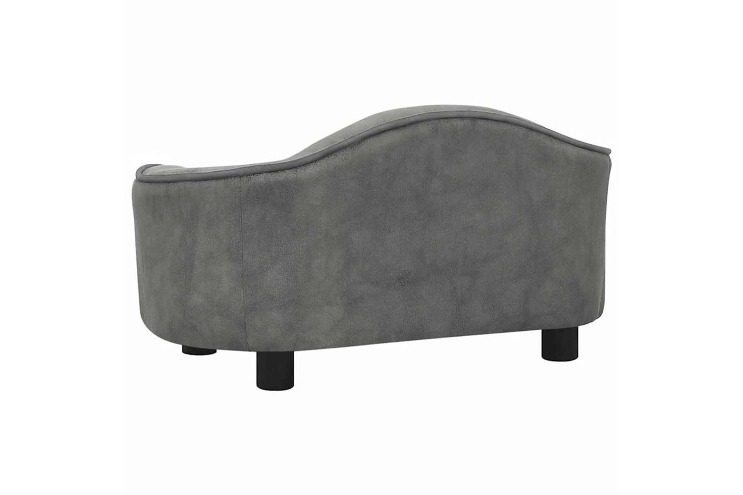 Dog Sofa Grey 67x47x36 Cm Plush-5