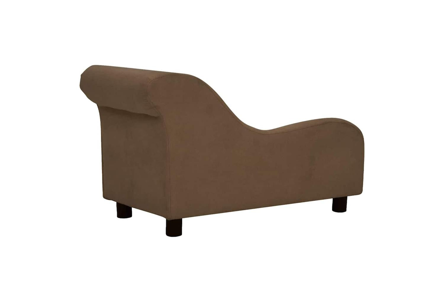 Dog Sofa With Pillow Brown 83x44x44 Cm Plush-6