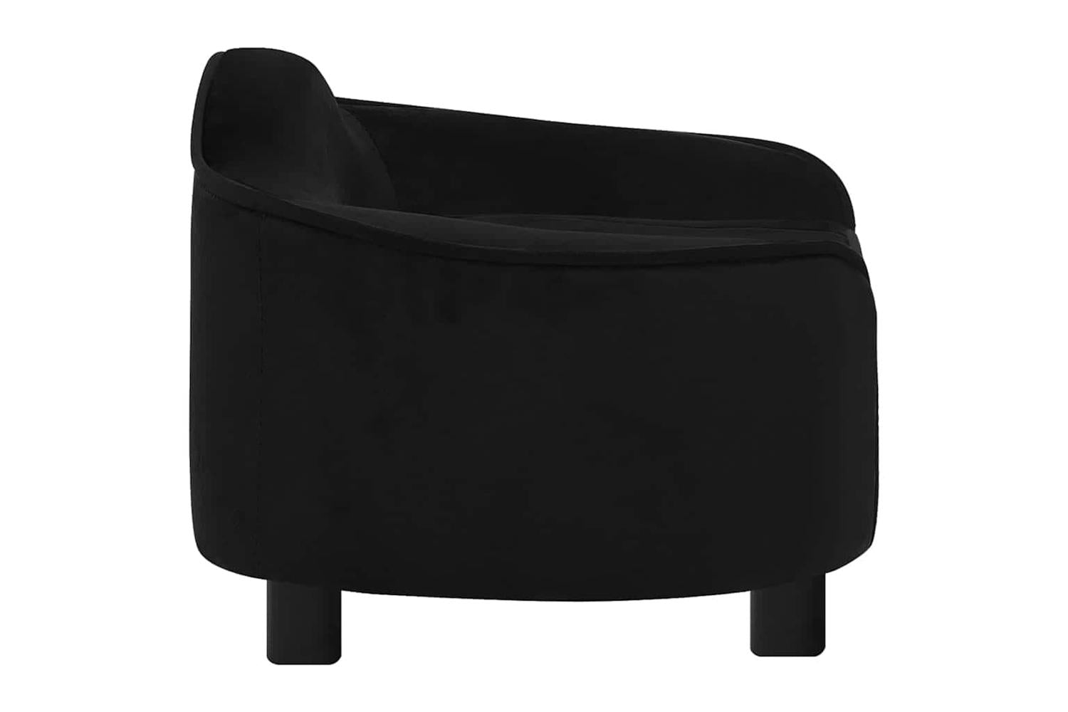 Dog Sofa Black 67x47x36 Cm Plush-4